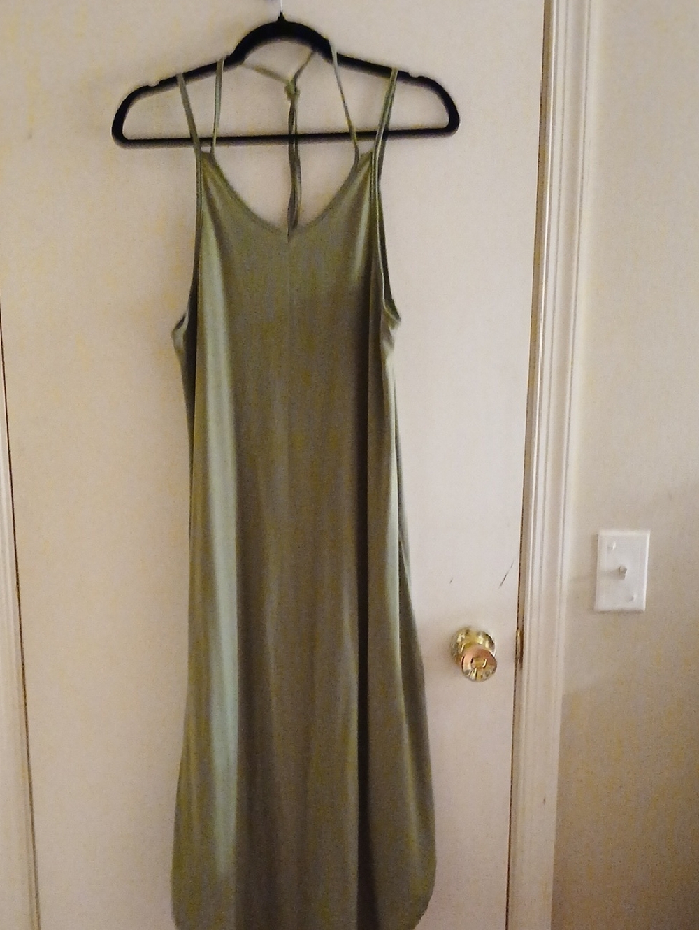 Olive Green Maxi  Dress